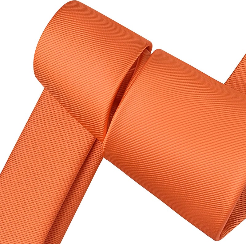 Branduce 63'' XL Tie Mens Extra Long Solid Woven Necktie for Men Big and Tall + Gift Box - Image 4